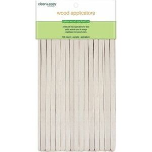 () Clean & Easy Wood Applicator Spatulas – Smalkās (XS) koka spātulas, 100gab
