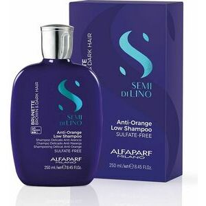 Alfaparf Milano Semi Di Lino Brunette Anti-Orange Low Shampoo - šampūns brūnu, kastaņu un tumšu toņu matiem, 250ml