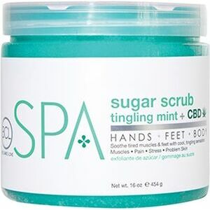BCL SPA Tingling Mint + CBD Sugar Scrub - Сахарный скраб с мятой и коноплей, 473ml