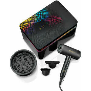 Diva Hair Dryers Atmos ATOM Dry black, ULTRA Light - особо легкий профессиональный фен для волос