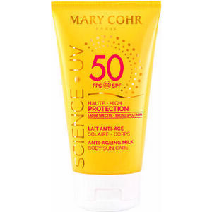 Mary Cohr Anti-Ageing Body Milk SPF50, 150ml - Pretgrumbu pieniņš ķermenim ar saules aizsardzību SPF50