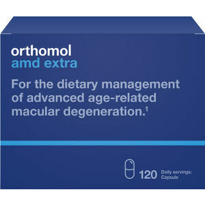 Orthomol AMD extra - Пищевая добавка с натуральным лютеином и зеаксантином, N120