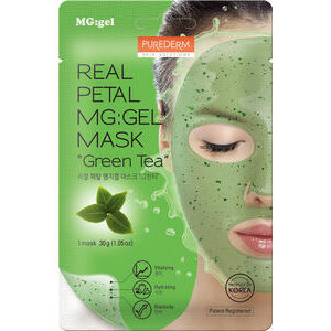 Purederm Real Petal MG:gel Mask “GREEN TEA”, 1gb ()