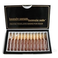 WT Methode Beauty Serum Formula Safe - Serums matu mirdzumam un aizsardzībai, 12x10 ml