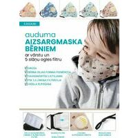 Bērnu sejas aizsargmaska ar respirātoru un ogles filtru 1gab.