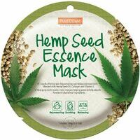 PUREDERM Hemp Seed Essence Mask - Kolagēna sejas maska ar Kaņepju sēklu esenci ()