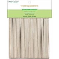 Clean & Easy Wood Applicator Spatulas - Деревянные шпатели для лица (S), 100шт