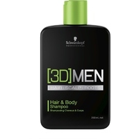 Schwarzkopf Professional 3D MEN  Hair & Body Shampoo - Matu un ķermeņa šampūns, 250 ml