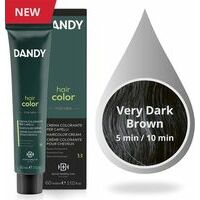 Dandy Hair Color 2 (Very Dark Brown) - Ļoti tumši brūna matu krāsa vīriešiem bez amonjaka, 60ml
