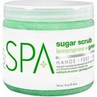 BCL SPA Lemongrass & Green Tea Sugar Scrub – Cukura Skrubis rokām un kājām (Citronzāle + Zaļā tēja), 432gr