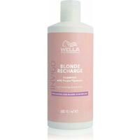 Wella Professionals Invigo Blonde Recharge Shampoo - Krāsu atsvaidzinošs šampūns vēsam blondam tonim, 500 ml