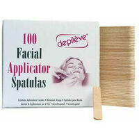 Depileve Precision Applicators wood for face -  koka lāpstiņa sejai, 100 gab