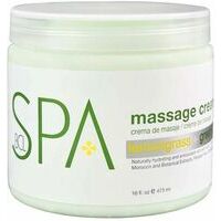 BCL SPA Lemongrass & Green Tea Massage Cream - Barojošs krēms rokām un kājām, Citronzāle+Zaļā tēja, 450ml