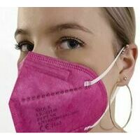 () MProfessional 5-slāņu sejas aizsargmaska-respirators FFP2, rozā, 1gab