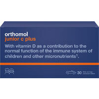 Orthomol Junior C plus N30 - košļājamās tabletes ar apelsīnu garšu