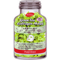 Purederm Green Tea Collagen Mask - Kolagēna maska sejai Zaļā tēja ()